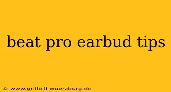 beat pro earbud tips