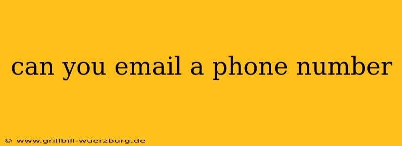 can you email a phone number
