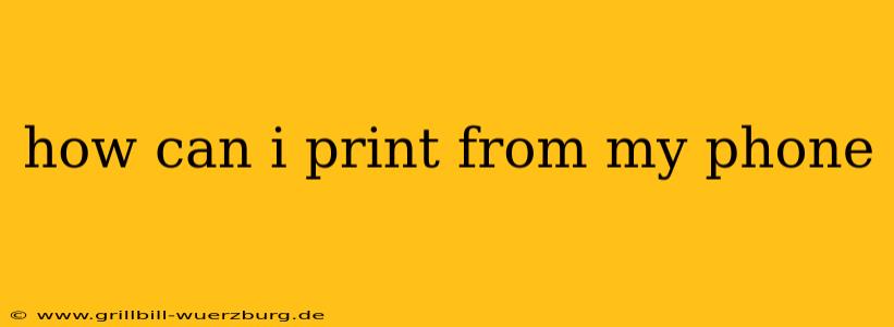 how can i print from my phone