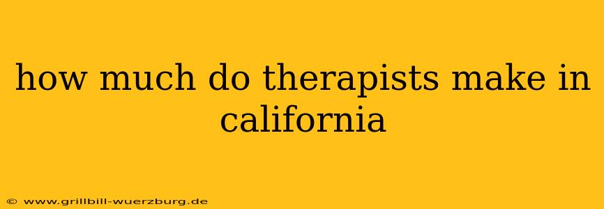 how much do therapists make in california
