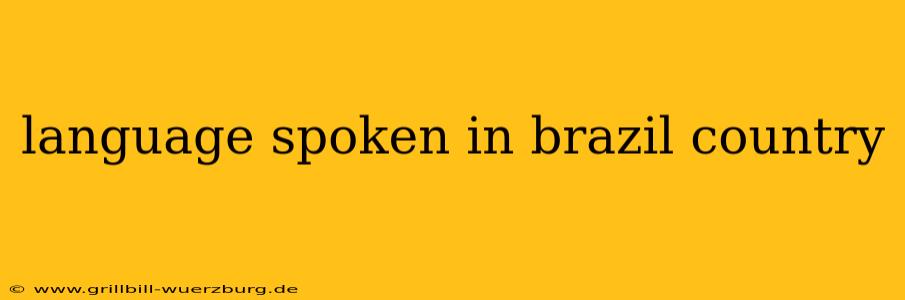 language spoken in brazil country