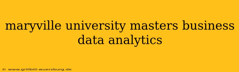 maryville university masters business data analytics