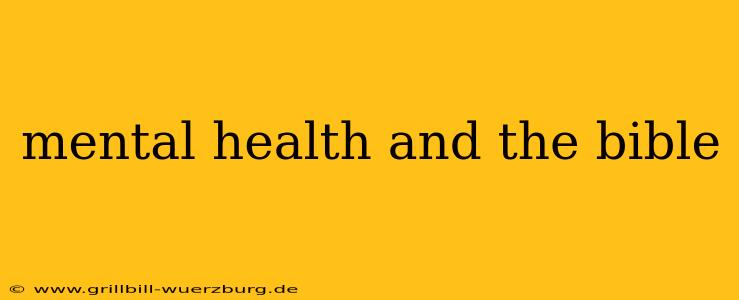 mental health and the bible