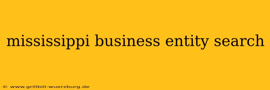 mississippi business entity search