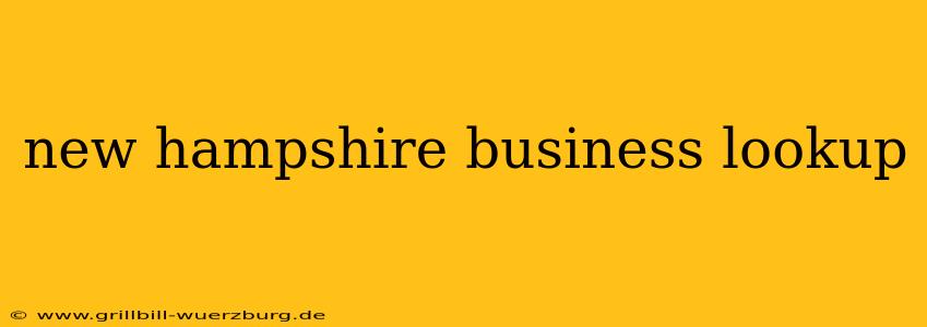 new hampshire business lookup
