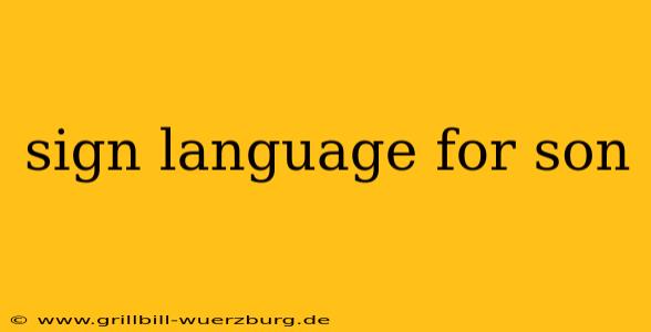 sign language for son