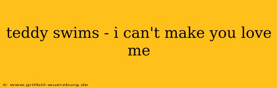 teddy swims - i can't make you love me