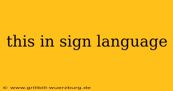 this in sign language