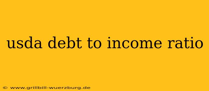 usda debt to income ratio
