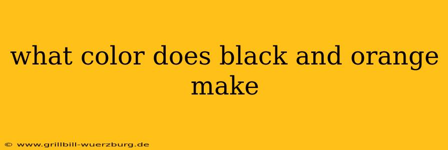 what color does black and orange make