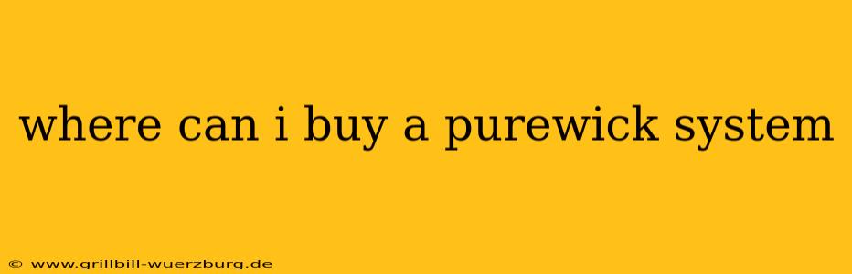 where can i buy a purewick system