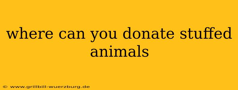 where can you donate stuffed animals