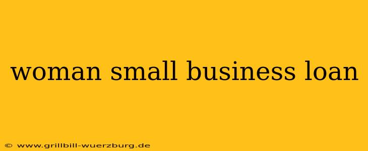 woman small business loan